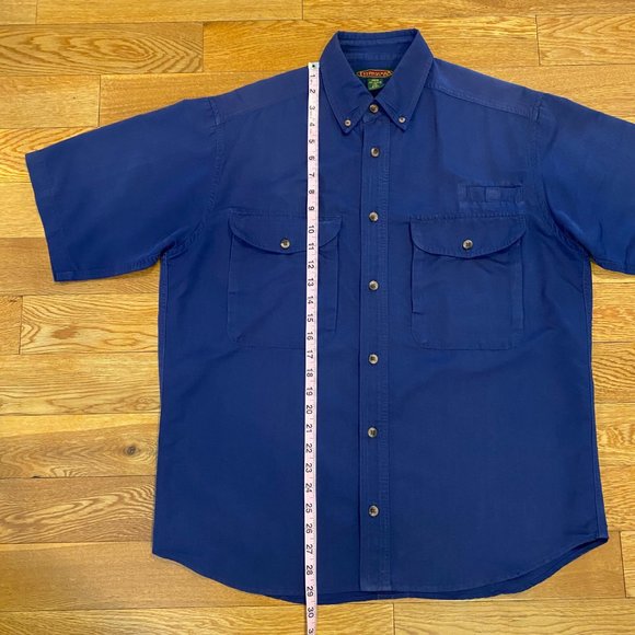 Flyshacker Clothing Co Mens Fishing Shirt Medium Button Down Short Sleeve Pocket - Picture 10 of 10